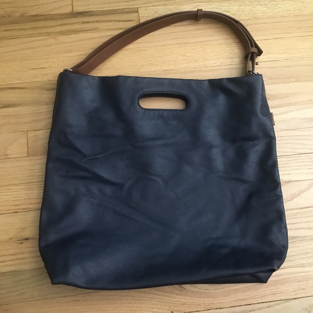 Zara Faux Leather Hobo Bag